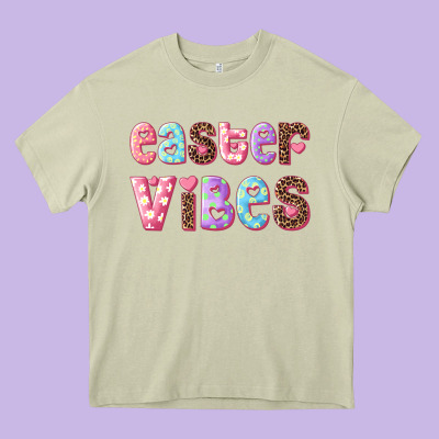 Easter Vibes Heavy Core Tee Designed By Ranaportraitstore