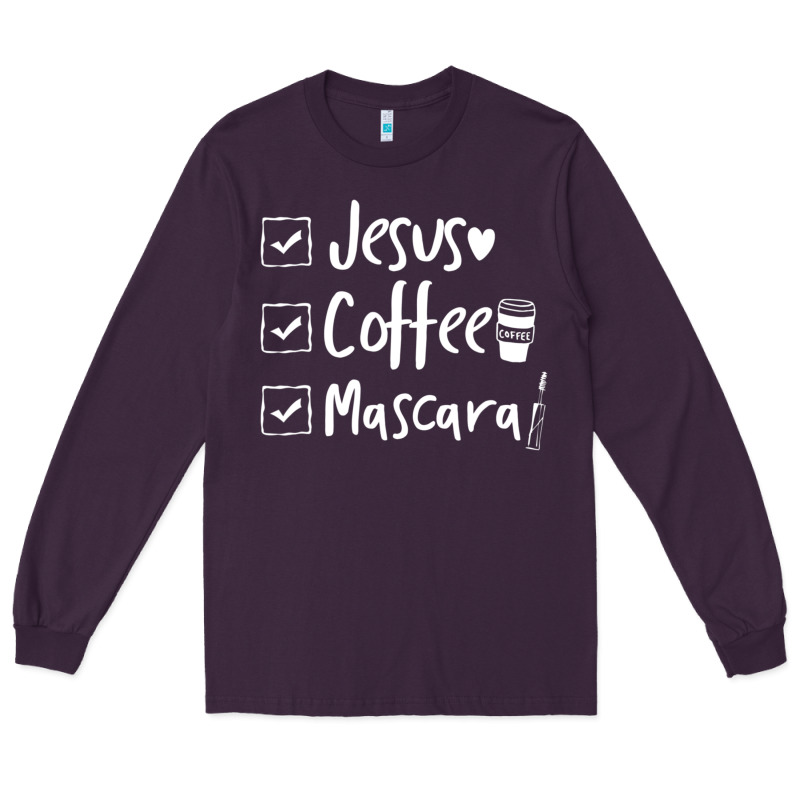 Checklist Jesus Coffee Mascara Long Sleeve Tee by trangStudio | Teevron