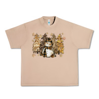 Burro snowman with christmas trees 11inches Urban Heavy Tee - CowGirlArtShop