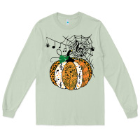 Matcha halloween pumpkin music symbols music teacher halloween t shirt copy Long Sleeve Tee - trangStudio