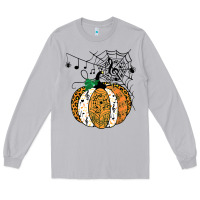 Moon Dust halloween pumpkin music symbols music teacher halloween t shirt copy Long Sleeve Tee - trangStudio
