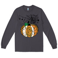 Smoke halloween pumpkin music symbols music teacher halloween t shirt copy Long Sleeve Tee - trangStudio