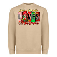Just A Girl Who Loves Christmas Heavyweight Sweatshirt | Teevron
