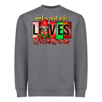 Storm just a girl who loves christmas Heavyweight Sweatshirt - CowhideDigitalArt