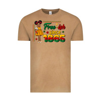 Vintage Camel free ish since 1865 black girl peekaboo juneteenth Vintage Tee - CowGirlArtShop