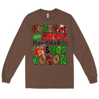 Chestnut fuzzy socks flannel blankets and hot cocoa Long Sleeve Tee - OliviaCreatesArt