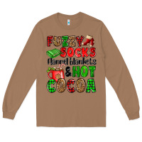 Toasted Coconut fuzzy socks flannel blankets and hot cocoa Long Sleeve Tee - OliviaCreatesArt