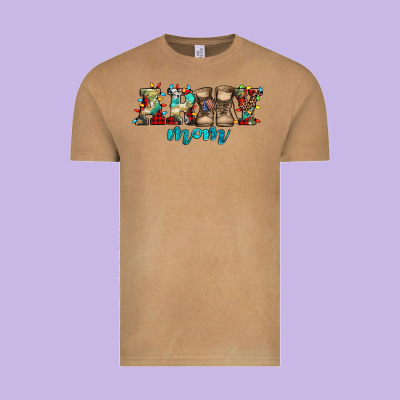 Army Mom Christmas Vintage Tee Designed By Jasminsmagicworld