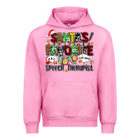 Fuchsia Pink santas favorite speech therapist Urban Hoodie - AdoDesignShop