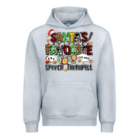 Heather Grey santas favorite speech therapist Urban Hoodie - AdoDesignShop