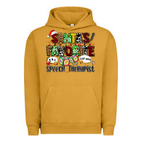Pigment Peanut Butter santas favorite speech therapist Urban Hoodie - AdoDesignShop