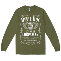 Army Green corpsman 8404 devildoc gift for corpsman t shirt Long Sleeve Tee - trangStudio