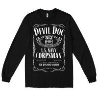 Black corpsman 8404 devildoc gift for corpsman t shirt Long Sleeve Tee - trangStudio