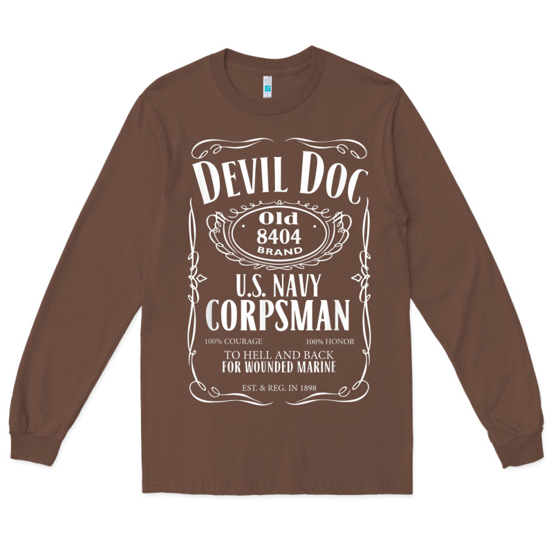Corpsman 8404 Devildoc Gift For Corpsman T Shirt Long Sleeve Tee by trangStudio | Teevron