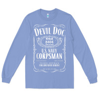 Colony Blue corpsman 8404 devildoc gift for corpsman t shirt Long Sleeve Tee - trangStudio