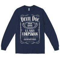 Navy corpsman 8404 devildoc gift for corpsman t shirt Long Sleeve Tee - trangStudio