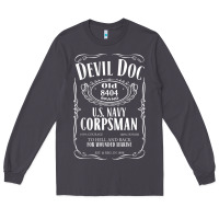 Smoke corpsman 8404 devildoc gift for corpsman t shirt Long Sleeve Tee - trangStudio
