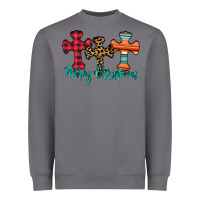 Storm merry Christmas cross Heavyweight Sweatshirt - CowhideDigitalArt