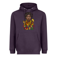 Plum juneteenth 1865 black boy Heavyweight Hoodie - BarkalooDesign