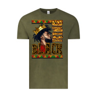 Vintage Olive black king Vintage Tee - CowGirlArtShop