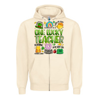 Sandshell one lucky teacher lucky charm Zipper Hoodie - Artiststas