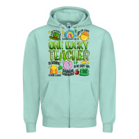 Seafoam one lucky teacher lucky charm Zipper Hoodie - Artiststas