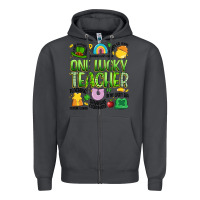 Smoke one lucky teacher lucky charm Zipper Hoodie - Artiststas