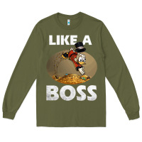 Army Green like a boss duck tales art gift for fans Long Sleeve Tee - trangStudio