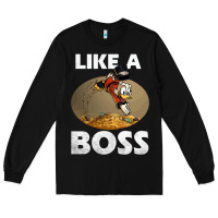 Black like a boss duck tales art gift for fans Long Sleeve Tee - trangStudio