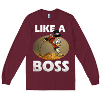 Burgundy like a boss duck tales art gift for fans Long Sleeve Tee - trangStudio