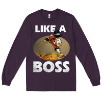 Plum like a boss duck tales art gift for fans Long Sleeve Tee - trangStudio
