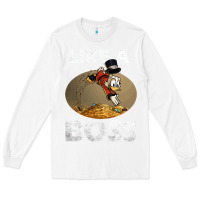 White like a boss duck tales art gift for fans Long Sleeve Tee - trangStudio