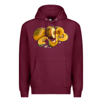 Burgundy Pumpkin Premium Hoodie - LillyAllenDesigns