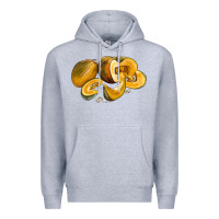 Heather Grey Pumpkin Premium Hoodie - LillyAllenDesigns