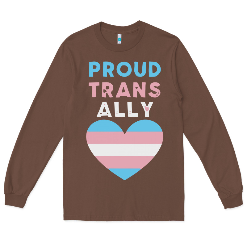 Proud Trans Ally Transgender Long Sleeve Tee by trangStudio | Teevron
