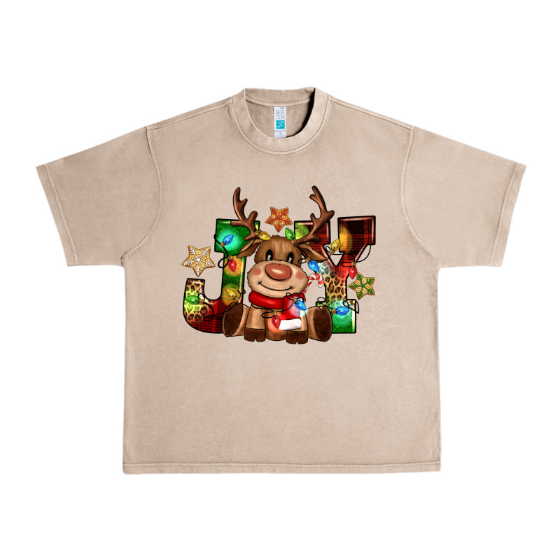 Reindeer Joy Christmas Urban Heavy Tee by CowGirlArtShop | Teevron