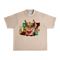 French Oak reindeer joy christmas Urban Heavy Tee - CowGirlArtShop