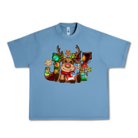 Pebble Blue reindeer joy christmas Urban Heavy Tee - CowGirlArtShop