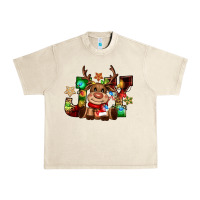Sandshell reindeer joy christmas Urban Heavy Tee - CowGirlArtShop