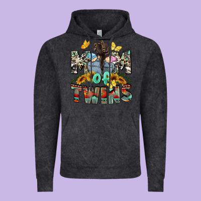 Mom Of Twins Mother's Day Vintage Hoodie Designed By Cowgirlartshop