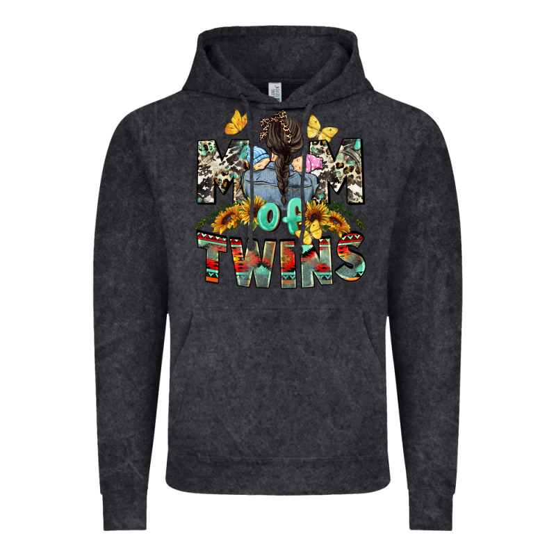 Mom Of Twins Mother's Day Vintage Hoodie by CowGirlArtShop | Teevron