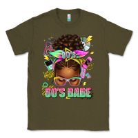 Army Green 80's babe afro messy bun Classic Tee - texasbilliewilder