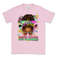 Bubblegum Pink 80's babe afro messy bun Classic Tee - texasbilliewilder