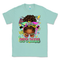 Seafoam 80's babe afro messy bun Classic Tee - texasbilliewilder