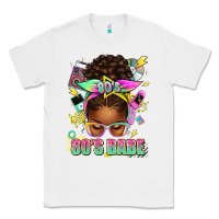 White 80's babe afro messy bun Classic Tee - texasbilliewilder