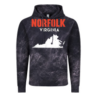 Cloud Black norfolk virginia usa state america travel virginian Vintage Hoodie - trangStudio