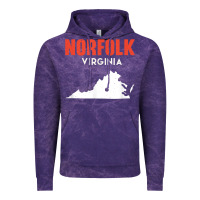 Cloud Purple norfolk virginia usa state america travel virginian Vintage Hoodie - trangStudio