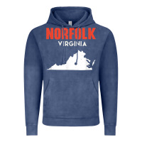 Norfolk Virginia Usa State America Travel Virginian Vintage Hoodie | Teevron