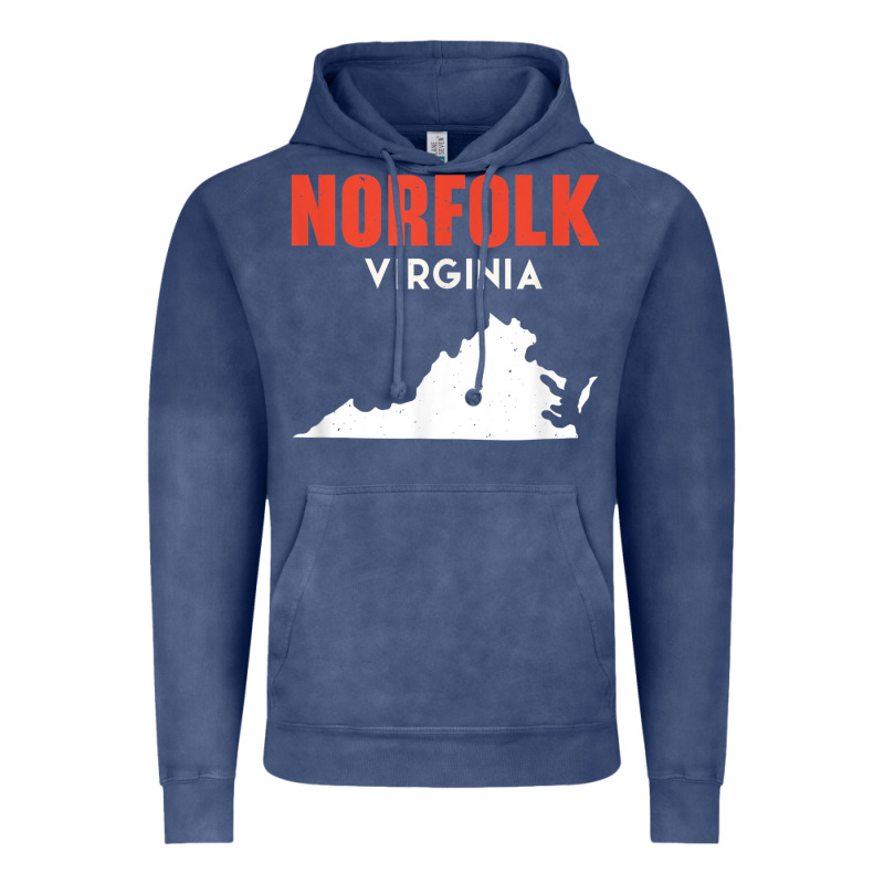 Norfolk Virginia Usa State America Travel Virginian Vintage Hoodie by trangStudio | Teevron