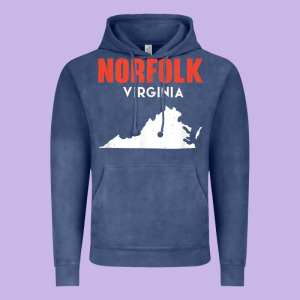 Norfolk Virginia Usa State America Travel Virginian Vintage Hoodie Designed By Trangstudio
